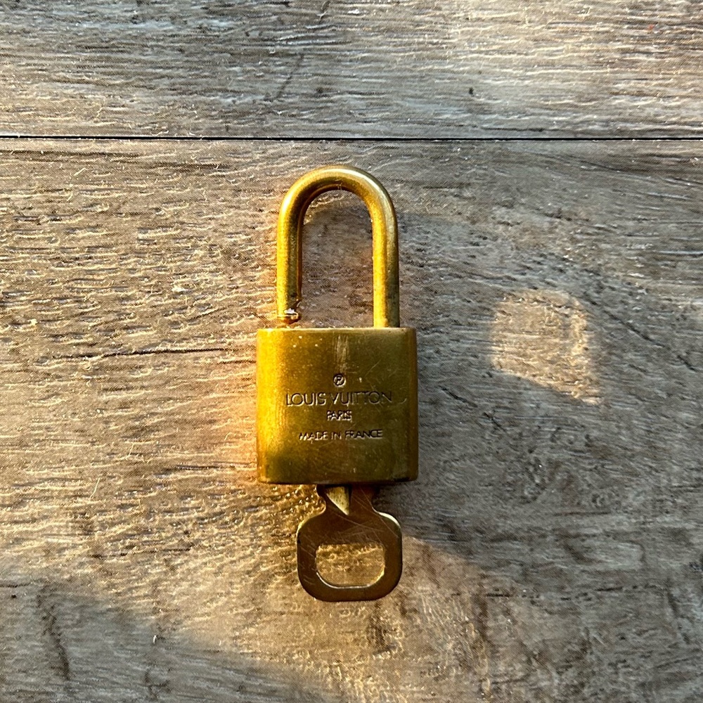 Louis Vuitton Lock and Key 305 Gold Padlock